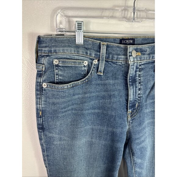 J.Crew Women's 30 Signature Stretch Denim 8" Midrise Skinny Jeans Blue NWT - Picture 4 of 16